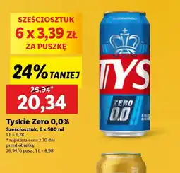 Lidl Tyskie Zero 0,0% oferta