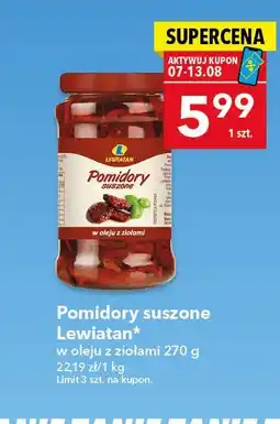 Lewiatan Pomidory suszone w oleju z ziołami Lewiatan oferta
