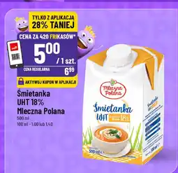 Polomarket Śmietanka UHT 18% Mleczna Polana oferta