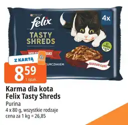 E.Leclerc Karma dla kota wiejskie smaki wołowina i kurczak w sosie Purina Felix Tasty Shreds oferta