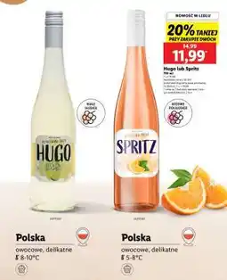Lidl Hugo lub Spritz oferta