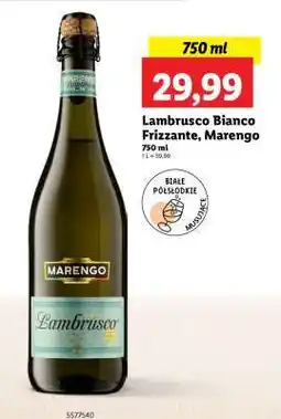 Lidl Lambrusco Bianco Frizzante, Marengo oferta