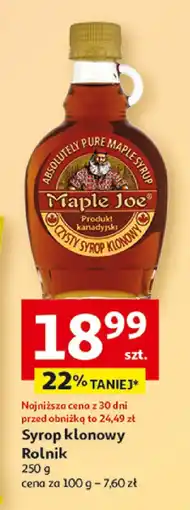 Auchan Syrop klonowy Maple Joe oferta