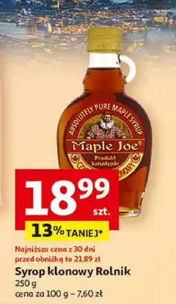 Auchan Syrop klonowy Rolnik oferta