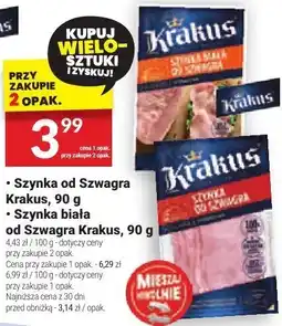 Twój Market Szynka biała od Szwagra, 1 kg Krakus oferta