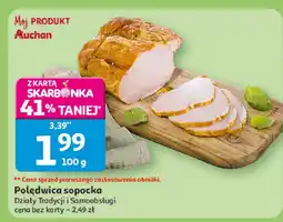 Auchan Wędlina Polędwica sopocka Auchan oferta