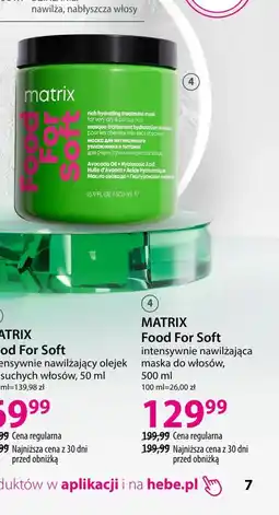Hebe Maska do włosów Matrix oferta