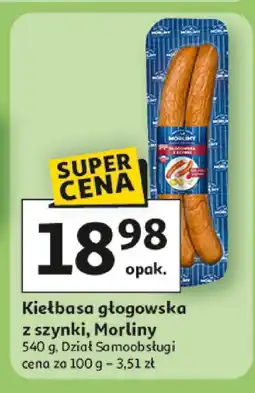 Auchan Kiełbasa głogowska z szynki Morliny oferta