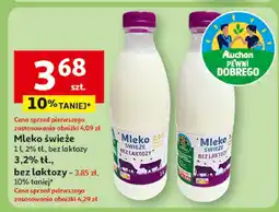 Auchan Mleko świeże bez laktozy 2,0% Auchan oferta