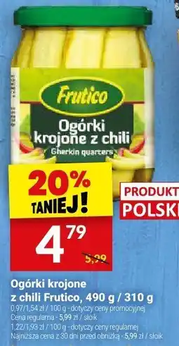 Twój Market Ogórki krojone z chili Frutico oferta