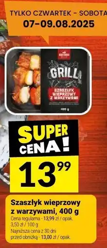 Twój Market Mięso szaszłyk wieprzowy z warzywami Twój Market oferta