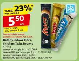 Auchan Baton lodowy Mars/Snickers/Twix/Bounty oferta