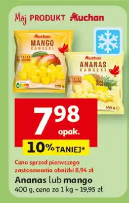 Auchan Ananas/mango mrożone Auchan oferta