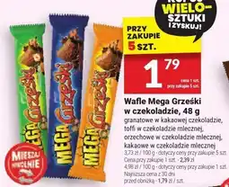 Twój Market Wafle Mega Grześki w czekoladzie oferta