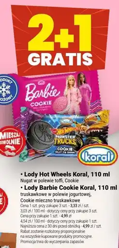 Twój Market Lody Barbie Cookie Koral oferta