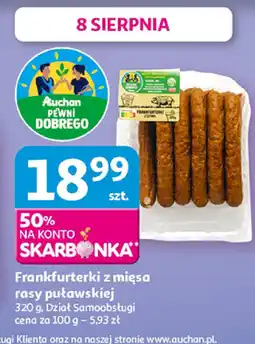 Auchan Frankfurterki z mięsa rasy puławskiej Auchan oferta