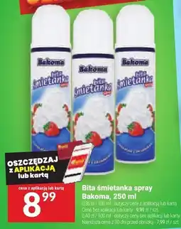 Twój Market Bita śmietanka spray Bakoma oferta