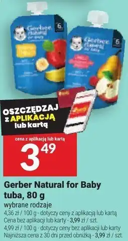 Twój Market Obiadek Gerber Natural for Baby tuba oferta