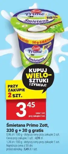 Twój Market Śmietana Primo Zott oferta