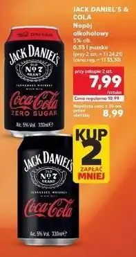Kaufland Drink Jack Daniel's & Cola Zero oferta