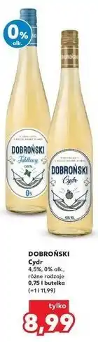 Kaufland Cydr Dobroński oferta