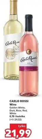Kaufland Wino Carlo Rossi White oferta
