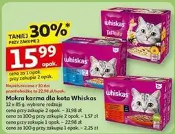 Auchan Mokra karma dla kota Whiskas 12x85g oferta