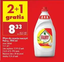 Biedronka Płyn do mycia naczyń lemon Fairy oferta