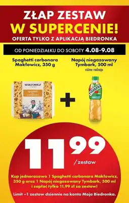 Biedronka Napój jabłko-mięta Tymbark oferta