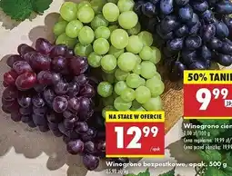 Biedronka Winogrona ciemne bezpestkowe oferta