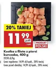 Biedronka Kostka z fileta piersi kurczaka Kraina Mięs oferta
