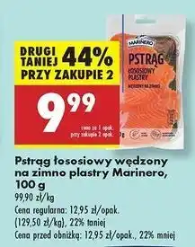 Biedronka Pstrąg łososiowy wędzony plastry Marinero oferta