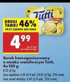 Biedronka Serek wanilia Tutti oferta