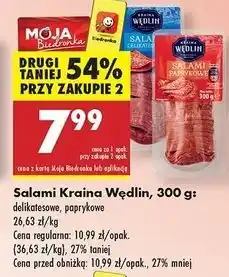 Biedronka Salami paprykowe Kraina Wędlin oferta