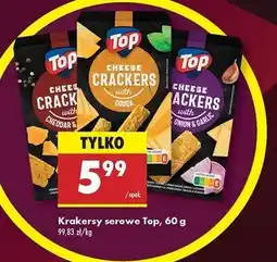 Biedronka Krakersy serowe cheddar z pieprzem Top (Biedronka) oferta