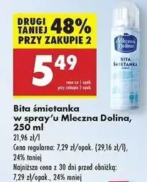 Biedronka Bita śmietana Mleczna Dolina oferta