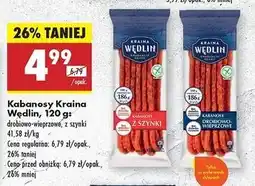 Biedronka Kabanosy z szynki Kraina Wędlin oferta