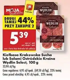 Biedronka Salami ostródzkie Kraina Wędlin Select oferta