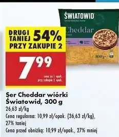 Biedronka Ser cheddar tarty Światowid oferta