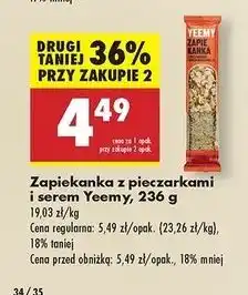 Biedronka Zapiekanka z pieczarkami i serem mozzarella Yeemy oferta