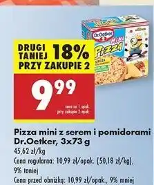 Biedronka Mini pizza z serem i pomidorami Dr. Oetker Minipizza oferta