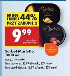 Biedronka Sorbet truskawkowy Marletto oferta
