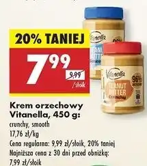 Biedronka Masło orzechowe z kawałkami orzeszków Vitanella oferta