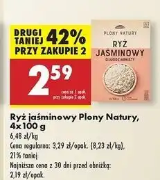 Biedronka Ryż jaśminowy długoziarnisty Plony Natury oferta
