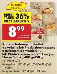Biedronka Placki z sosem pieczarkowym Nasze Smaki oferta