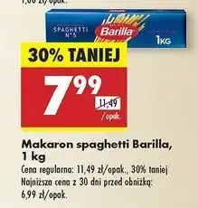 Biedronka Makaron spaghetti no 5 Barilla oferta