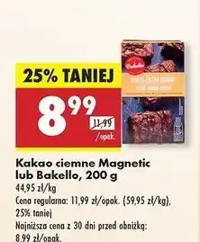 Biedronka Kakao extra ciemne Bakello oferta