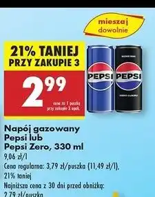 Biedronka Napój Pepsi Zero oferta