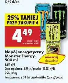 Biedronka Napój energetyczny Monster Energy Classic oferta