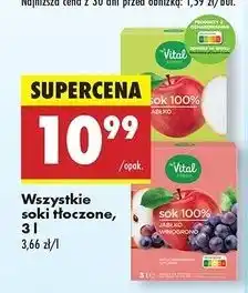 Biedronka Sok jabłkowy Vital Fresh oferta